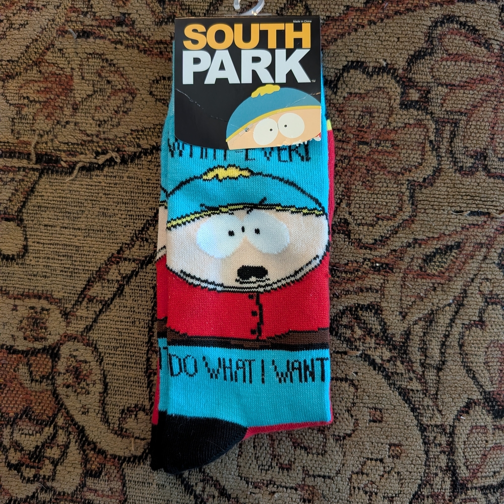 Bioworld South Park Cartoon Socks - Red and Blue